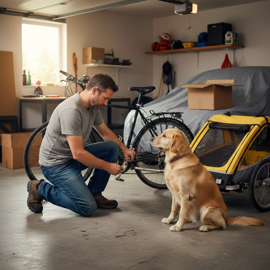 comment attacher une remorque vélo pour chien
