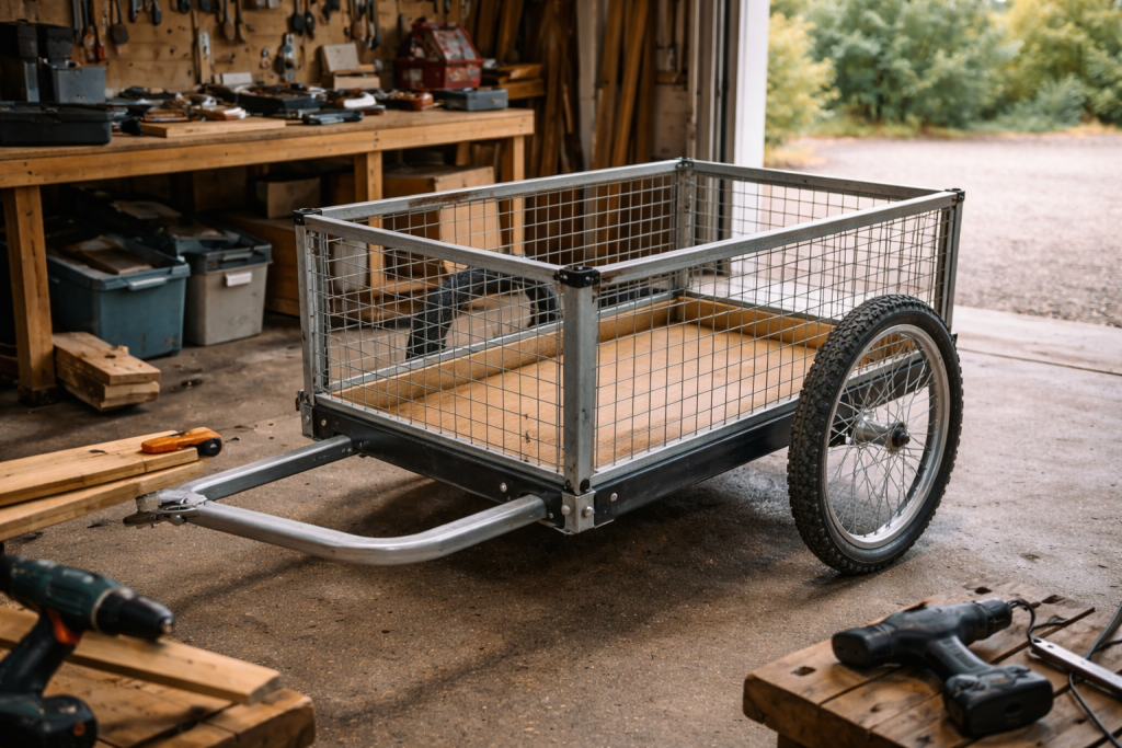 fabriquer sa propre remorque vélo pour chien