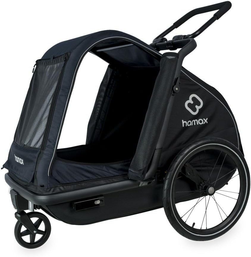 remorque vélo chien 40kg poussette Hamax
