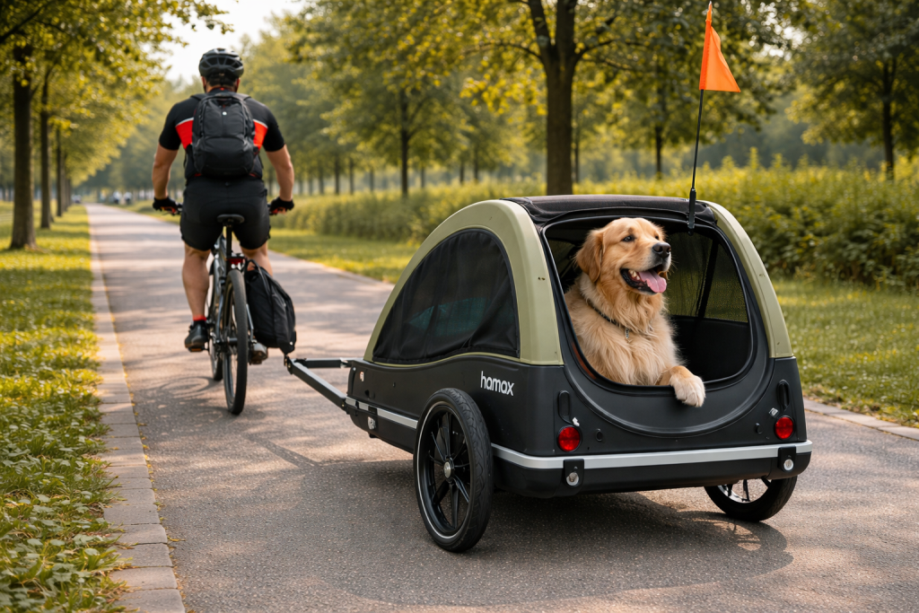 remorque vélo chien hamax