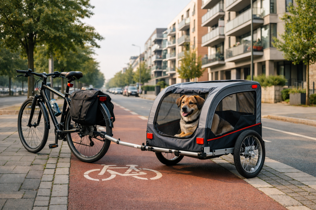 remorque vélo pour chien pour 40kg