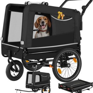 remorque vélo tout terrain pliable moyen chien