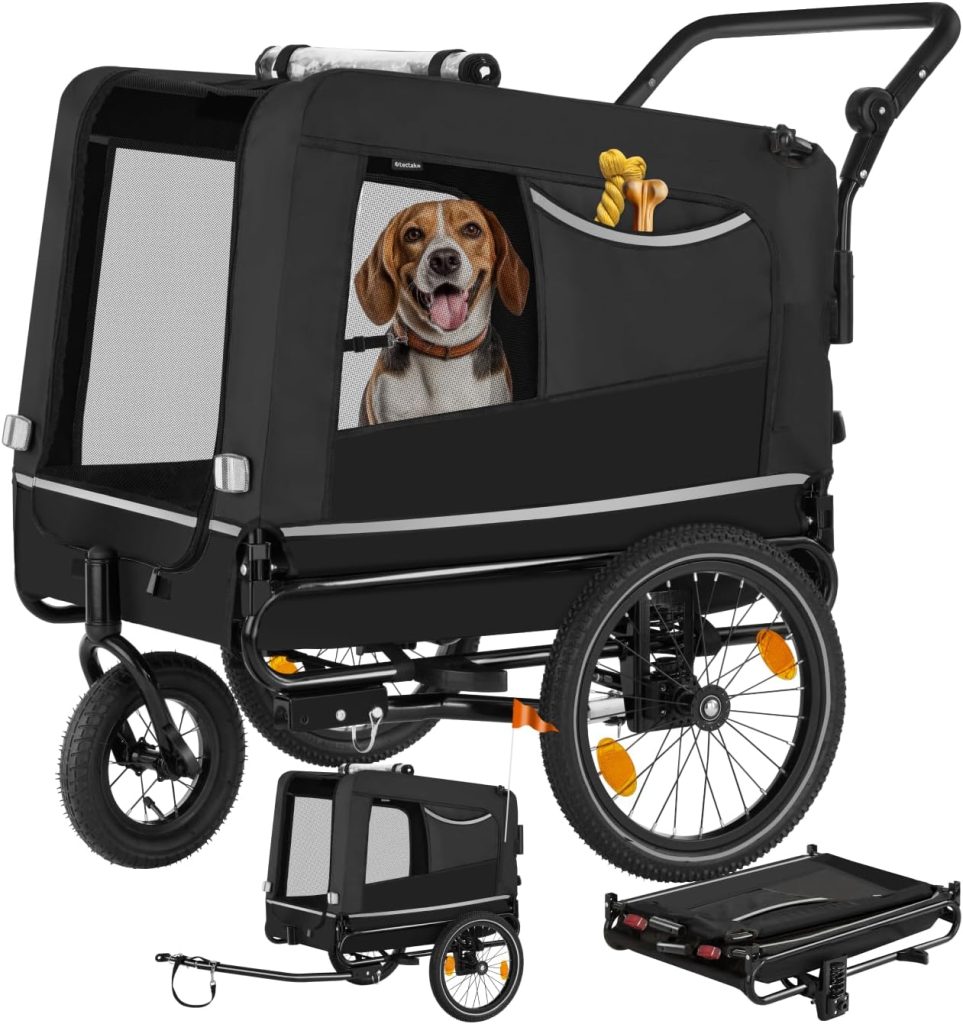 remorque vélo tout terrain pliable moyen chien