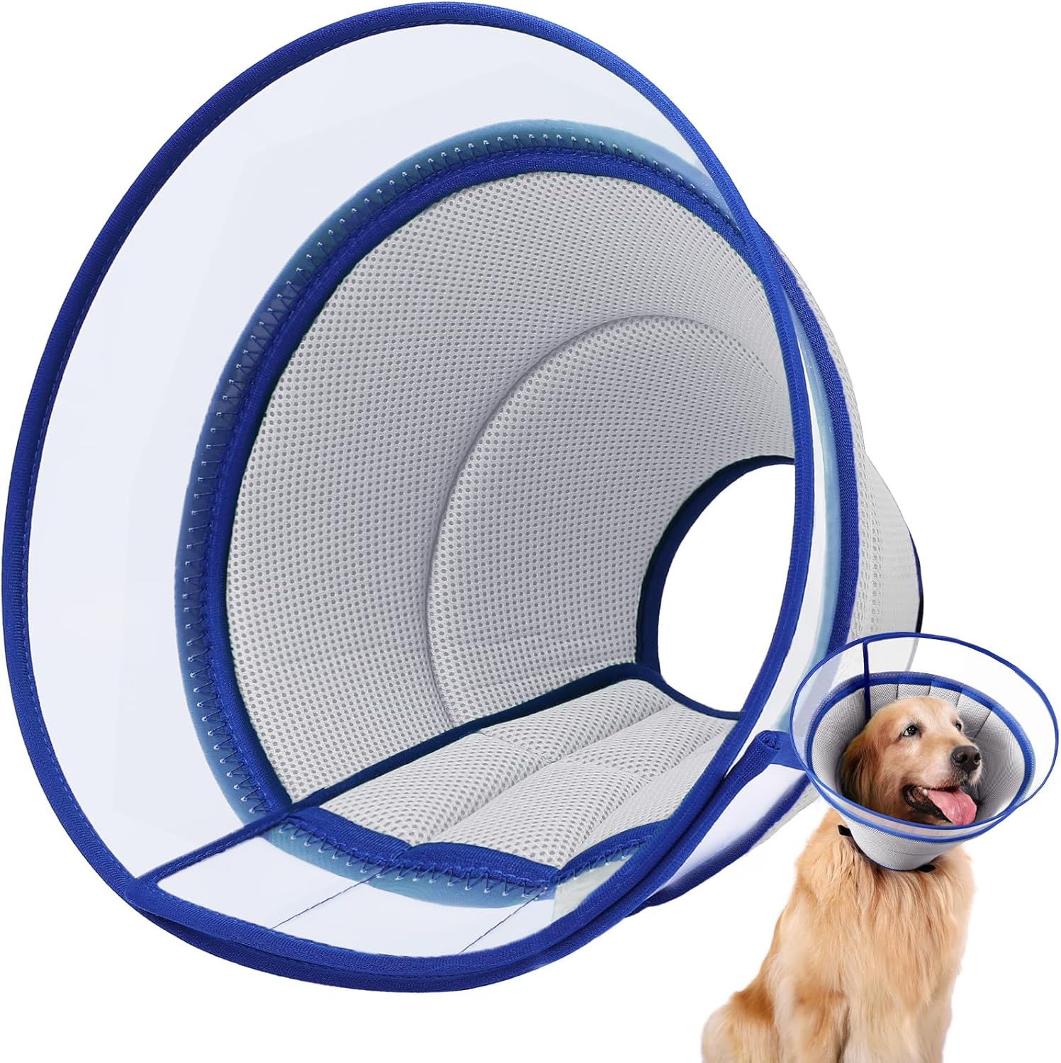 collerette chien gonflable ajustable