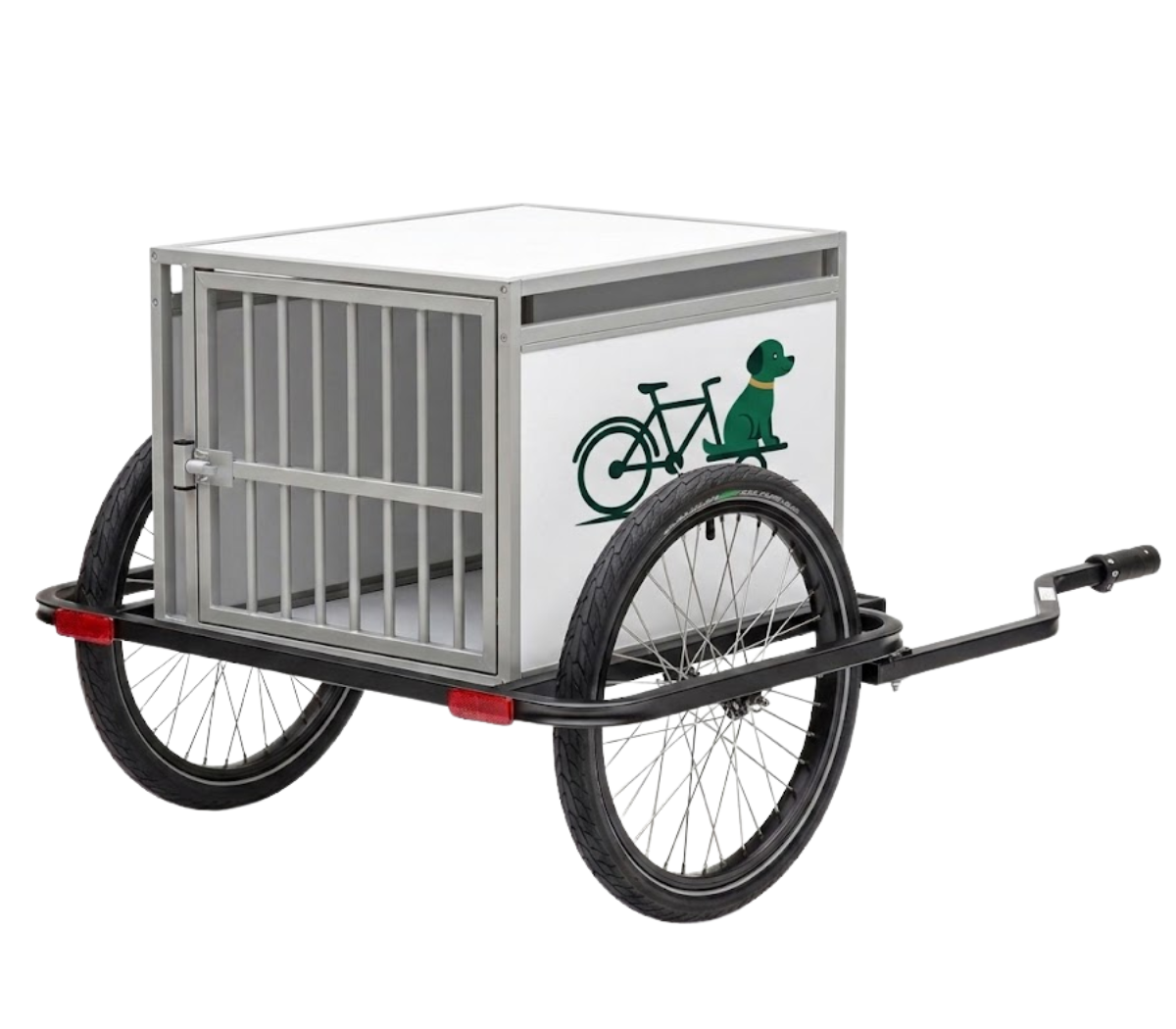 Remorque vélo cage rigide pour chien 80 kg