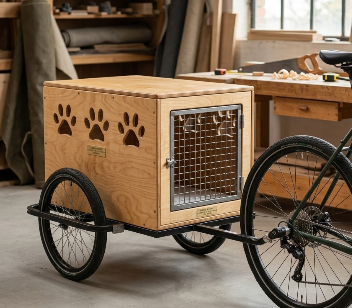 Chariot remorque vélo pour chien 80kg à construire – Image 2