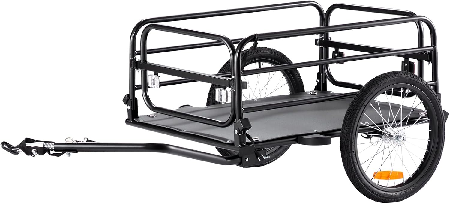 remorque vélo 70kg vevor